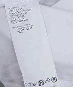 Emporio Armani Men's White Cotton Tailored Fit Shirt L For Men -Emporio Armani sale luxury men emporio armani new clothes p74756 007