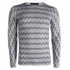 Emporio Armani Grey Wool Geometric Pattern Sweater S For Men -Emporio Armani sale luxury men emporio armani new clothes p87640 001