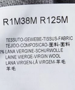 Emporio Armani Grey Wool Geometric Pattern Sweater S For Men -Emporio Armani sale luxury men emporio armani new clothes p87640 006