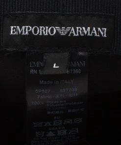 Emporio Armani Grey Monogram Baseball Cap Size L For Men -Emporio Armani sale luxury men emporio armani new travel p106468 005