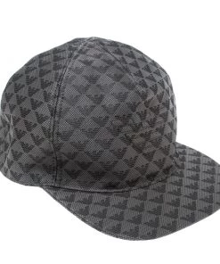 Emporio Armani Grey Logo Detail Baseball Cap M For Men