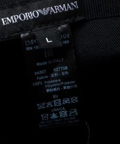 Emporio Armani Electric Blue Monogram Logo Embroidered Baseball Cap L For Men -Emporio Armani sale luxury men emporio armani new travel p155702 0006