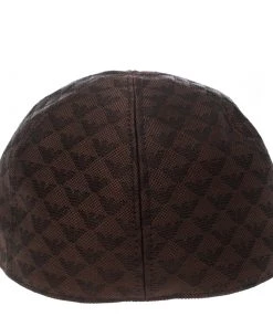 Emporio Armani Brown Monogram Logo Embroidered Baseball Cap M For Men -Emporio Armani sale luxury men emporio armani new travel p159479 0004