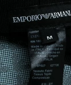 Emporio Armani Slate Grey Monogram Logo Embroidered Baseball Cap M For Men -Emporio Armani sale luxury men emporio armani new travel p169336 001