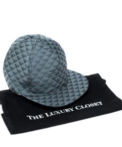 Emporio Armani Slate Grey Monogram Logo Embroidered Baseball Cap L For Men -Emporio Armani sale luxury men emporio armani new travel p172622 003