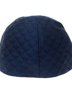 Emporio Armani Electric Blue Monogram Logo Embroidered Baseball Cap M For Men -Emporio Armani sale luxury men emporio armani new travel p175698 003