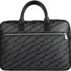 Emporio Armani Black Monogram Leather Laptop Bag For Men -Emporio Armani sale luxury men emporio armani new travel p199304 001