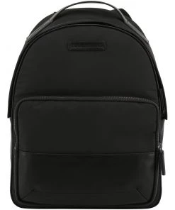 Emporio Armani Black Nylon Backpack For Men