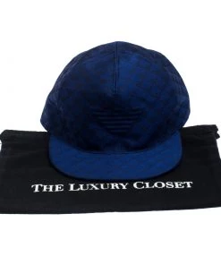 Emporio Armani Blue Pattern Logo Baseball Cap For Men -Emporio Armani sale luxury men emporio armani new travel p240587 002