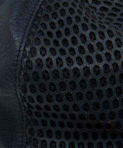 Emporio Armani Black Leather Cutout Baseball Cap M For Men -Emporio Armani sale luxury men emporio armani new travel p42906 003