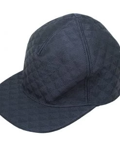 Emporio Armani Black Monogram Baseball Cap Size M For Men