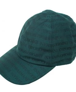 Emporio Armani Green Logo Baseball Cap Size M For Men