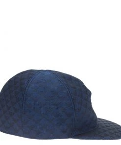 Emporio Armani Blue Monogram Baseball Cap Size L For Men -Emporio Armani sale luxury men emporio armani new travel p66622 003
