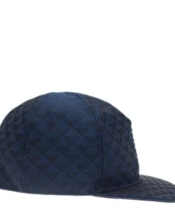 Emporio Armani Blue Monogram Baseball Cap Size M For Men -Emporio Armani sale luxury men emporio armani new travel p66637 003