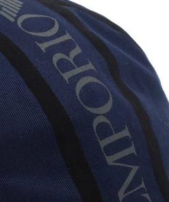 Emporio Armani Blue Logo Baseball Cap Size L/XL For Men -Emporio Armani sale luxury men emporio armani new travel p66643 004