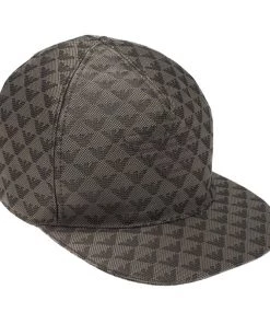 Emporio Armani Grey Monogram Baseball Cap Size S For Men