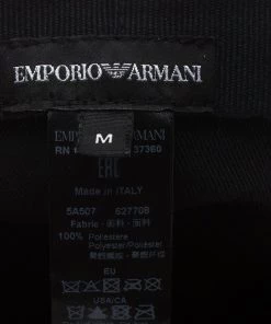 Emporio Armani Graphite Monogram Baseball Cap Size M For Men -Emporio Armani sale luxury men emporio armani new travel p78945 005