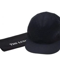 Emporio Armani Navy Blue Monogram Baseball Cap Size M For Men -Emporio Armani sale luxury men emporio armani new travel p78949 006