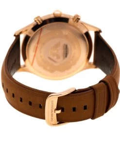 Emporio Armani Silver Dial Rose Gold Plated Stainless Steel AR11043 Chronograph Men's Wristwatch 43 Mm For Men -Emporio Armani sale luxury men emporio armani new watches p186772 007