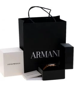 Emporio Armani Silver Dial Rose Gold Plated Stainless Steel AR11043 Chronograph Men's Wristwatch 43 Mm For Men -Emporio Armani sale luxury men emporio armani new watches p186772 008