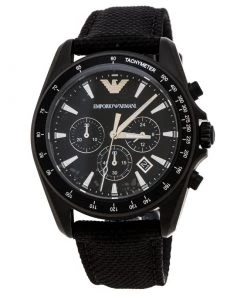 Emporio Armani Black PVD Coated Stainless Steel Sigma AR6131 Men's Wristwatch 44 Mm For Men