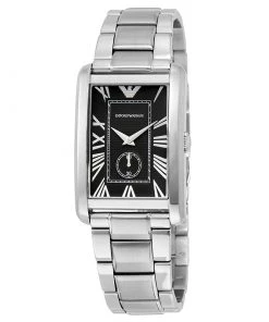 Emporio Armani Black Stainless Steel AR1608 Men's Wristwatch 32MM For Men