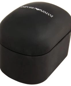 Emporio Armani Black Stainless Steel AR0397 Men's Wristwatch 43MM For Men -Emporio Armani sale luxury men emporio armani new watches p44095 004