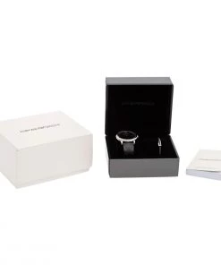 Emporio Armani Black Stainless Steel AR80012 Men's Bracelet & Wristwatch Set 43 Mm For Men -Emporio Armani sale luxury men emporio armani new watches p482705 010