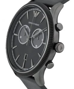 Emporio Armani Black Stainless Steel AR1794 Men's Wristwatch 43MM For Men -Emporio Armani sale luxury men emporio armani new watches p58329 002