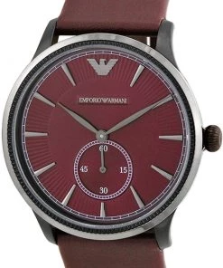 Emporio Armani Red Stainless Steel AR1801 Men's Wristwatch 38MM For Men -Emporio Armani sale luxury men emporio armani new watches p58330 003