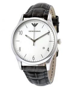 Emporio Armani Silver Stainless Steel AR1880 Men's Wristwatch 41MM For Men
