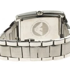 Emporio Armani Silver Stainless Steel AR 1607 Men's Wristwatch 32MM For Men -Emporio Armani sale luxury men emporio armani new watches p99241 005