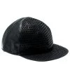 Emporio Armani Black Perforated Leather Baseball Cap M For Men -Emporio Armani sale luxury men emporio armani used accessories p187372 004