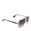 Emporio Armani Silver/Brown Gradient EA9694/S Aviator Sunglasses For Men