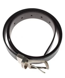 Emporio Armani Black Leather Belt 91 CM For Men -Emporio Armani sale luxury men emporio armani used accessories p300479 1593488911 005