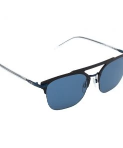 Emporio Armani Blue Tone/ Blue EA 2090 Square Sunglasses For Men