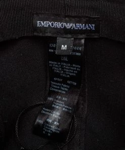 Emporio Armani Navy Blue Monogram Pattern Baseball Cap M For Women -Emporio Armani sale luxury men emporio armani used accessories p391119 002