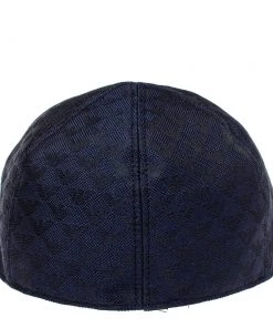 Emporio Armani Navy Blue Monogram Pattern Baseball Cap M For Women -Emporio Armani sale luxury men emporio armani used accessories p391119 005