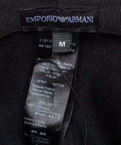 Emporio Armani Blue Monogram Pattern Baseball Cap M For Women -Emporio Armani sale luxury men emporio armani used accessories p391167 003