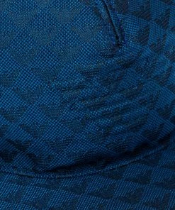 Emporio Armani Blue Monogram Pattern Baseball Cap M For Women -Emporio Armani sale luxury men emporio armani used accessories p391167 006