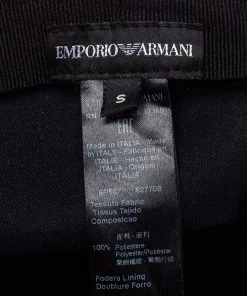 Emporio Armani Blue Monogram Pattern Baseball Cap S For Women -Emporio Armani sale luxury men emporio armani used accessories p391227 005
