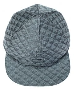 Emporio Armani Light Grey Monogram Pattern Baseball Cap M For Women -Emporio Armani sale luxury men emporio armani used accessories p391263 008