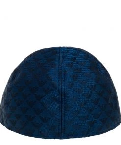Emporio Armani Blue Monogram Pattern Baseball Cap L For Men 13 Emporio Armani Blue Monogram Pattern Baseball Cap L For Men -Emporio Armani sale luxury men emporio armani used accessories p396799 002