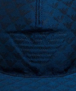 Emporio Armani Blue Monogram Pattern Baseball Cap L For Men 14 Emporio Armani Blue Monogram Pattern Baseball Cap L For Men -Emporio Armani sale luxury men emporio armani used accessories p396799 005