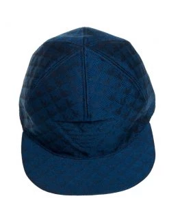 Emporio Armani Blue Monogram Pattern Baseball Cap L For Men 12 Emporio Armani Blue Monogram Pattern Baseball Cap L For Men -Emporio Armani sale luxury men emporio armani used accessories p396799 006