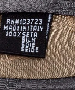 Emporio Armani Grey Textured Silk Traditional Tie For Men -Emporio Armani sale luxury men emporio armani used accessories p416377 001