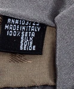 Emporio Armani Grey Floral Detail Silk Traditional Tie For Men -Emporio Armani sale luxury men emporio armani used accessories p416565 002