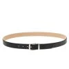 Emporio Armani Black Leather Classic Buckle Belt 125CM For Men