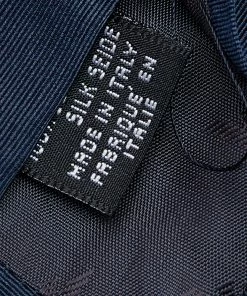 Emporio Armani Navy Blue Striped Silk Tie For Men -Emporio Armani sale luxury men emporio armani used accessories p605043 003