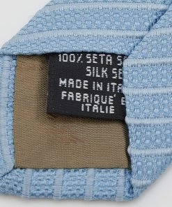 Emporio Armani Vintage Blue Jacquard Silk Tie For Men -Emporio Armani sale luxury men emporio armani used accessories p644043 003